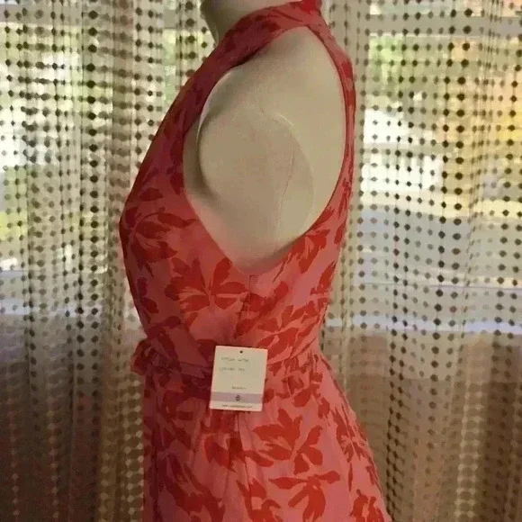 Taylor Pink Chiffon Sleeveless Dress